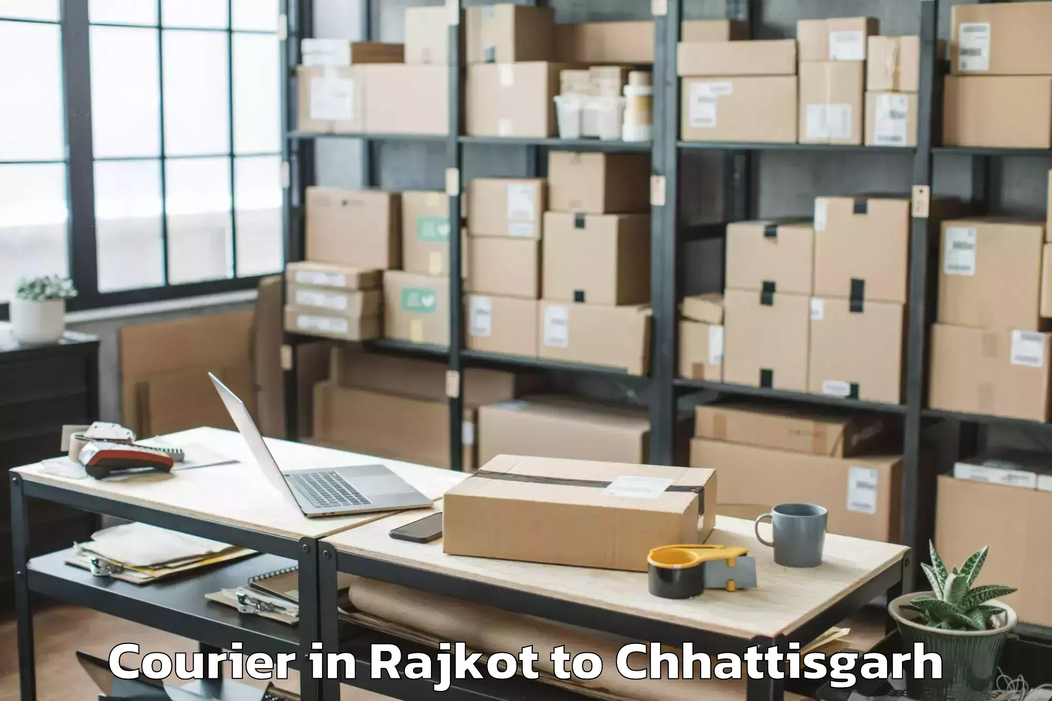 Hassle-Free Rajkot to Gandai Courier